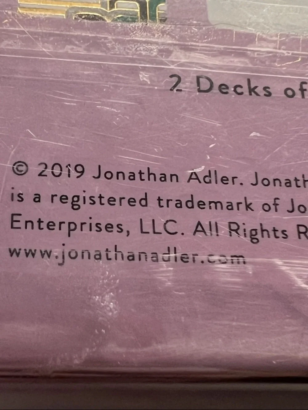 Jonathan Adler Playing Card Set 2 Decks New Sealed Geometric Luxe Gift Box